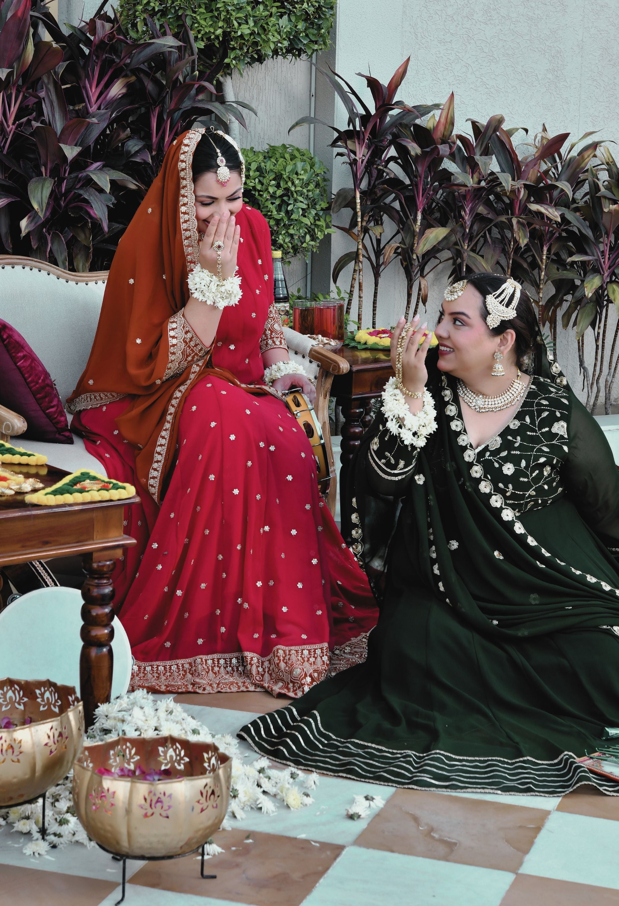 Gulnaar Heritage Rani Pink Georgette Anarkali With Dupatta
