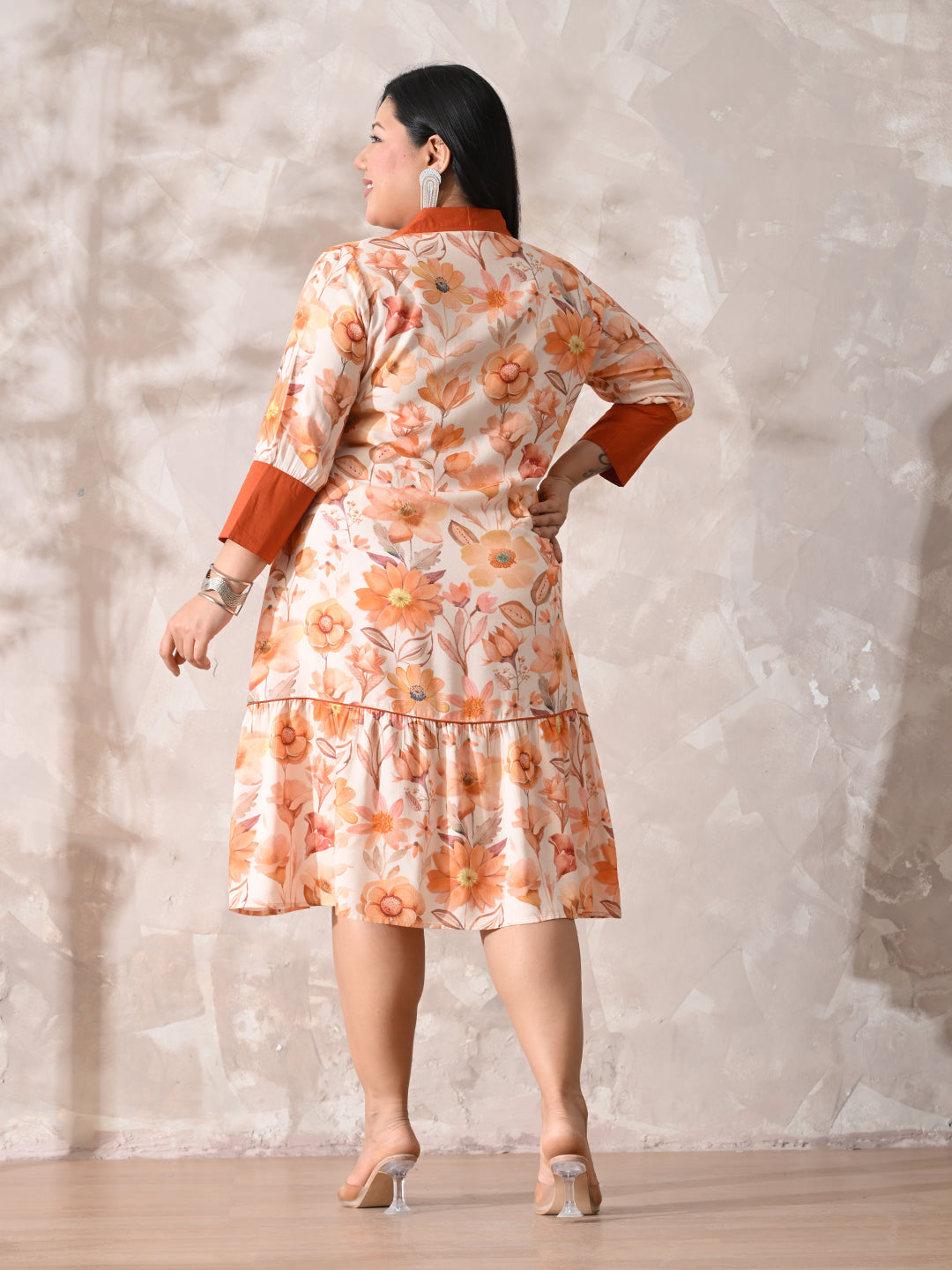Orange Blossom Dream Rayon Dress